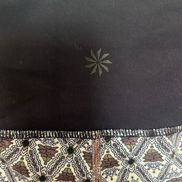 Athleta Navy Mesh Leggings Size M - Picture 4 of 6